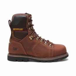 Caterpillar Alaska 2.0 Thinsulate Steel Toe Work Férfi Vízálló Cipő Bordó, HU-T097